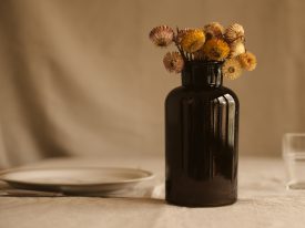 Clear Brown Vases